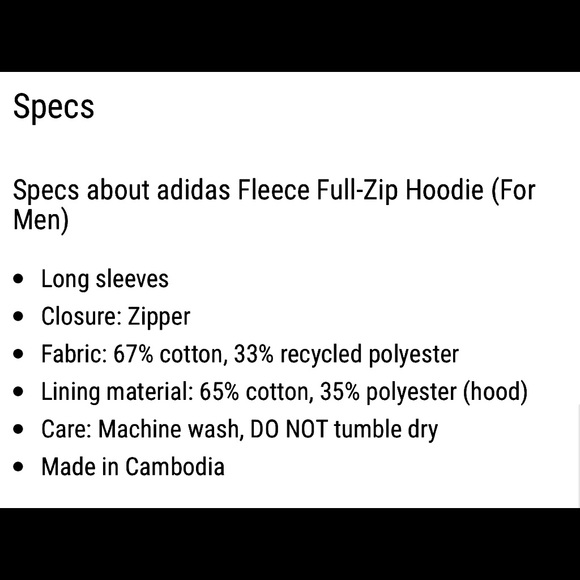 NWT Men’s Fleece Full-Zip Hoodie in Wild Pine - Picture 6 of 7